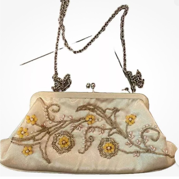 Adir evening bag beaded chain cream tiny - Picture 4 of 4